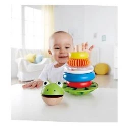 Hape Stapelringen Meneer Kikker 10 Hape Stapelringen Meneer Kikker -duurzamer-speelgoed Verkoop 550x582 3