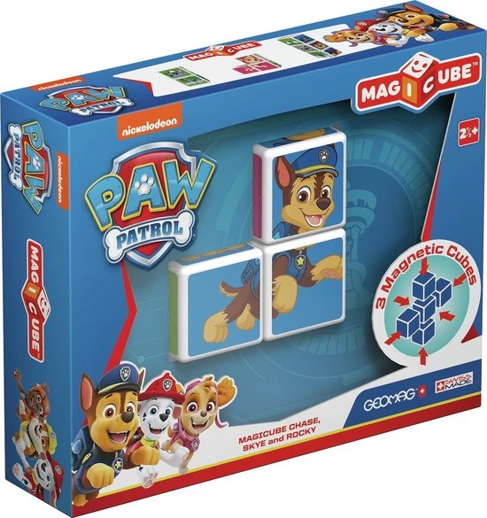 Geomag MagiCube - Constructiespeelgoed - PAW Patrol Chase, Skye, Rocky 10 Geomag MagiCube - Constructiespeelgoed - PAW Patrol Chase, Skye, Rocky - Afbeelding 8