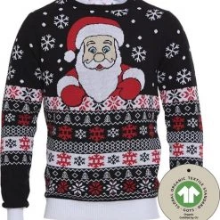 Jule Sweaters Foute Kersttrui Dames & Heren - Christmas Sweater "De Lievelingstrui Van De Kerstman" - 100% Biologisch Katoen - Kerst Trui Mannen & Vrouwen Maat L
