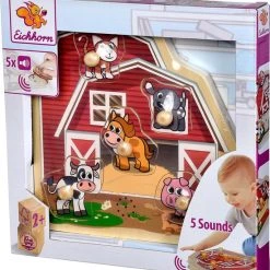 Eichhorn Houten Nopjespuzzel Met Geluid, 6dlg. -duurzamer-speelgoed Verkoop 550x601 2