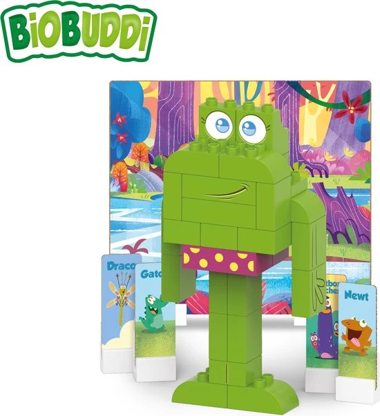 BiOBUDDi Swampies - Ribby - 44 Delig - Past Op Duplo - Jongens En Meisjes - Speelgoed - Cadeau Tip !! 4 BiOBUDDi Swampies - Ribby - 44 Delig - Past Op Duplo - Jongens En Meisjes - Speelgoed - Cadeau Tip !! - Afbeelding 2