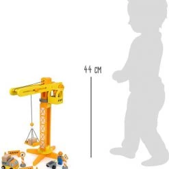 Small Foot Company Small Foot - Crane With Construction Site Accessories -duurzamer-speelgoed Verkoop 550x606 3
