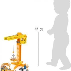 Small Foot Company Small Foot - Crane With Construction Site Accessories -duurzamer-speelgoed Verkoop 550x606 4