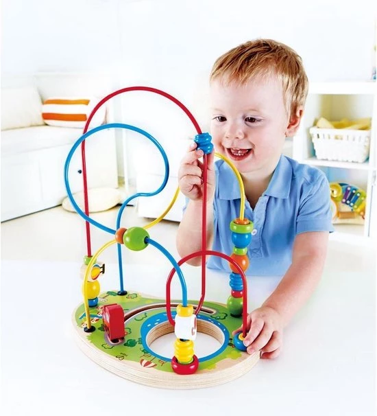 Hape Kralenspiraal Middelgroot 4 Hape Kralenspiraal Middelgroot - Afbeelding 2