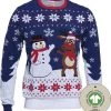 Jule Sweaters Foute Kersttrui Dames & Heren - Christmas Sweater "Beste Vrienden" - 100% Biologisch Katoen - Kerst Trui Mannen & Vrouwen Maat L