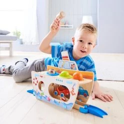 Haba Kullerb? Knikkerbaan En Klopbank Schip Ahoi 8-delig -duurzamer-speelgoed Verkoop 550x613 2