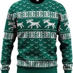 JAP Christmas JAP Foute Kersttrui - Hipster Rendier Met Motieven - Kerst - Dames En Heren - Kerstcadeau - M - Groen