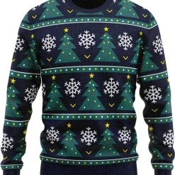 JAP Christmas JAP Foute Kersttrui - Christmas Tree - Kerstcadeau Volwassenen - Dames En Heren - Kerst - L - Donker Blauw