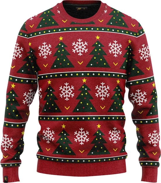 JAP Christmas JAP Foute Kersttrui - Christmas Tree - Kerstcadeau Volwassenen - Dames En Heren - Kerst - L - Donker Rood 3 JAP Christmas JAP Foute Kersttrui - Christmas Tree - Kerstcadeau Volwassenen - Dames En Heren - Kerst - L - Donker Rood