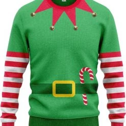 JAP Christmas JAP Foute Kersttrui - Christmas Elf - Kerstcadeau - Voor Kinderen - Kerst - 11/13 Jaar - Groen