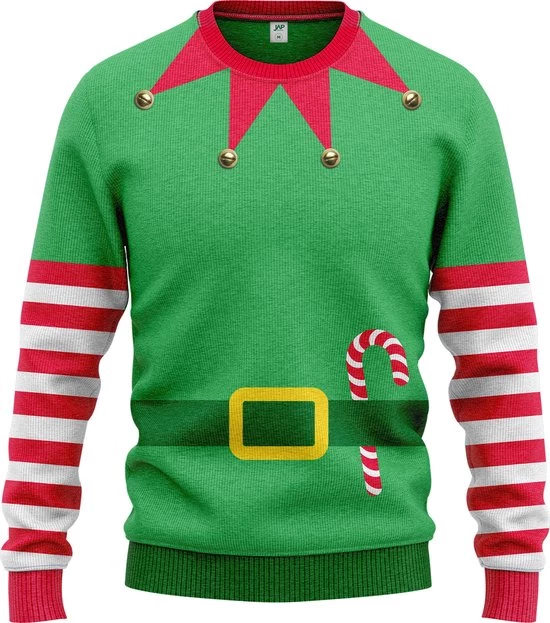 JAP Christmas JAP Foute Kersttrui - Christmas Elf - Kerstcadeau - Voor Kinderen - Kerst - 11/13 Jaar - Groen 3 JAP Christmas JAP Foute Kersttrui - Christmas Elf - Kerstcadeau - Voor Kinderen - Kerst - 11/13 Jaar - Groen