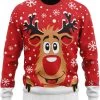 JAP Christmas JAP Foute Kersttrui - Rudolf Het Rendier - Kerstcadeau Volwassenen - Dames En Heren - Kerst - 2XL - Rood 1 JAP Christmas JAP Foute Kersttrui - Rudolf Het Rendier - Kerstcadeau Volwassenen - Dames En Heren - Kerst - 2XL - Rood -duurzamer-speelgoed Verkoop 550x624 1