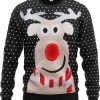 JAP Christmas JAP Foute Kersttrui - Rudolf Met 3D Neus Voor Volwassenen - Kerst - Dames En Heren - Kerstcadeau - L - Zwart -duurzamer-speelgoed Verkoop 550x624 18