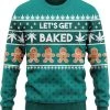JAP Christmas JAP Foute Kersttrui - Let's Get Baked - Kerstcadeau Volwassenen - Dames En Heren - Kerst - XL - Groen -duurzamer-speelgoed Verkoop 550x624 19