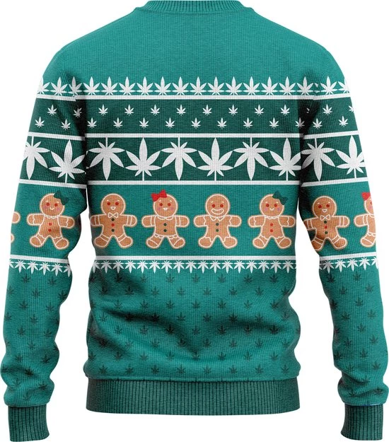 JAP Christmas JAP Foute Kersttrui - Let's Get Baked - Kerstcadeau Volwassenen - Dames En Heren - Kerst - XL - Groen 4 JAP Christmas JAP Foute Kersttrui - Let's Get Baked - Kerstcadeau Volwassenen - Dames En Heren - Kerst - XL - Groen - Afbeelding 2