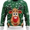 JAP Christmas JAP Foute Kersttrui - Rudolf Het Rendier - Kerstcadeau Volwassenen - Dames En Heren - Kerst - 3XL - Groen -duurzamer-speelgoed Verkoop 550x626 18