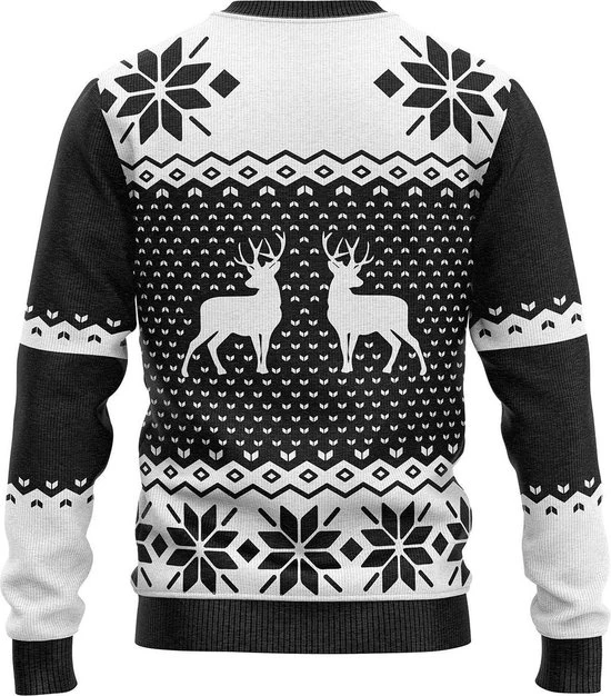 JAP Christmas JAP Foute Kersttrui - Classic One - Kerstcadeau Volwassenen - Dames En Heren - Kerst - M - Zwart 4 JAP Christmas JAP Foute Kersttrui - Classic One - Kerstcadeau Volwassenen - Dames En Heren - Kerst - M - Zwart - Afbeelding 2