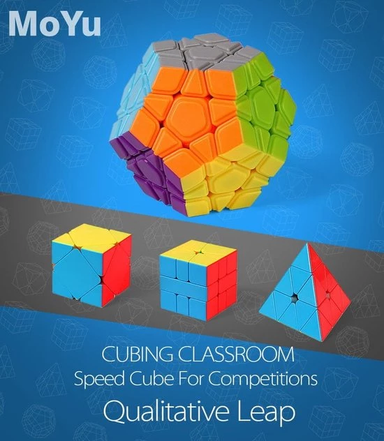 Moyu Meilong Megaminx, Pyraminx, Skewb, Square1 Kado Box 7 Moyu Meilong Megaminx, Pyraminx, Skewb, Square1 Kado Box - Afbeelding 5