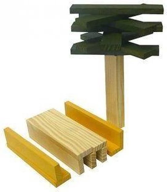 KAPLA Kleur - 40 Plankjes - Groen 6 KAPLA Kleur - 40 Plankjes - Groen - Afbeelding 4