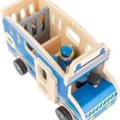 Small Foot Company Small Foot Politiebus Xl Hout Jongens 30 Cm Blauw 6-delig -duurzamer-speelgoed Verkoop 550x640 4