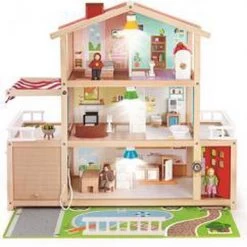 Hape Family Mansion Poppenhuis -duurzamer-speelgoed Verkoop 550x647 8
