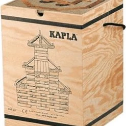 Kapla Kist 280 Stuks Met Boek Bruin