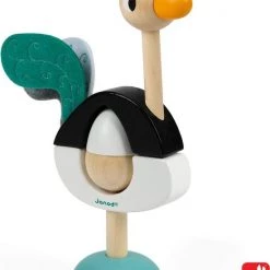 Janod Zigolos - Stapeltoren Struisvogel -duurzamer-speelgoed Verkoop 550x677 3