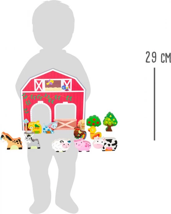 Merkloos Small Foot Op De Boerderij Set Hout 28 X 29 Cm 14-delig 5 Merkloos Small Foot Op De Boerderij Set Hout 28 X 29 Cm 14-delig - Afbeelding 3