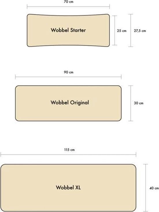 Wobbel XL Blank Gelakt Balansbord Muis 8 Wobbel XL Blank Gelakt Balansbord Muis - Afbeelding 6