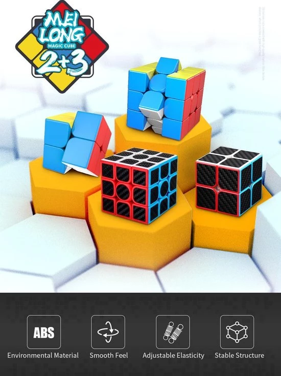 Moyu Meilong 2x2 En 3x3 Pakket - Speedcube 10 Moyu Meilong 2x2 En 3x3 Pakket - Speedcube - Afbeelding 8