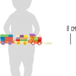 Small Foot Company Trekfiguur Houten Trein Bright Colours - Houten Speelgoed Vanaf 1 Jaar -duurzamer-speelgoed Verkoop 550x749