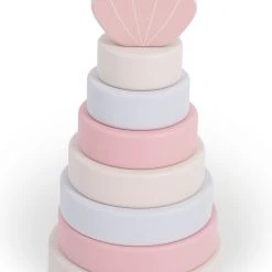 Jollein Houten Stapeltoren - Shell - Pink