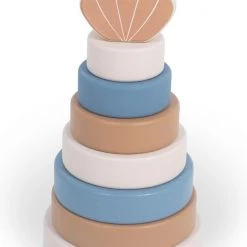 Jollein Houten Stapeltoren - Shell - Blue