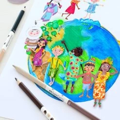 Faber-Castell Kleurpotlood - "Children Of The World" - Driekantig - 24+3 Stuks - FC-201745 -duurzamer-speelgoed Verkoop 550x777 1