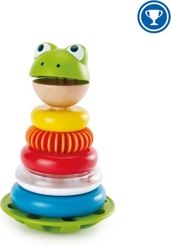 Hape Stapelringen Meneer Kikker 3 Hape Stapelringen Meneer Kikker