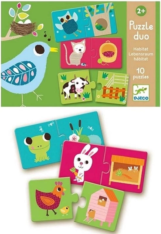 Djeco Puzzel Duo - Ons Huis - 10 X 2 Stukjes 3 Djeco Puzzel Duo - Ons Huis - 10 X 2 Stukjes