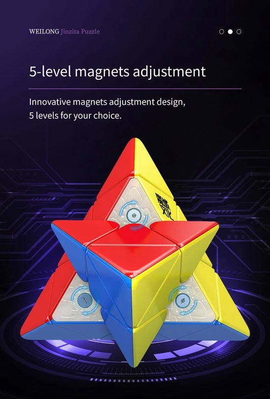 Moyu Weilong Pyraminx Magnetic - MAGLEV 9 Moyu Weilong Pyraminx Magnetic - MAGLEV - Afbeelding 7