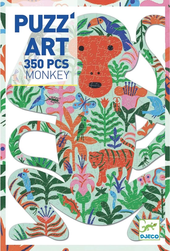 Djeco - Puzzel - Aap - 350 Stukjes 3 Djeco - Puzzel - Aap - 350 Stukjes