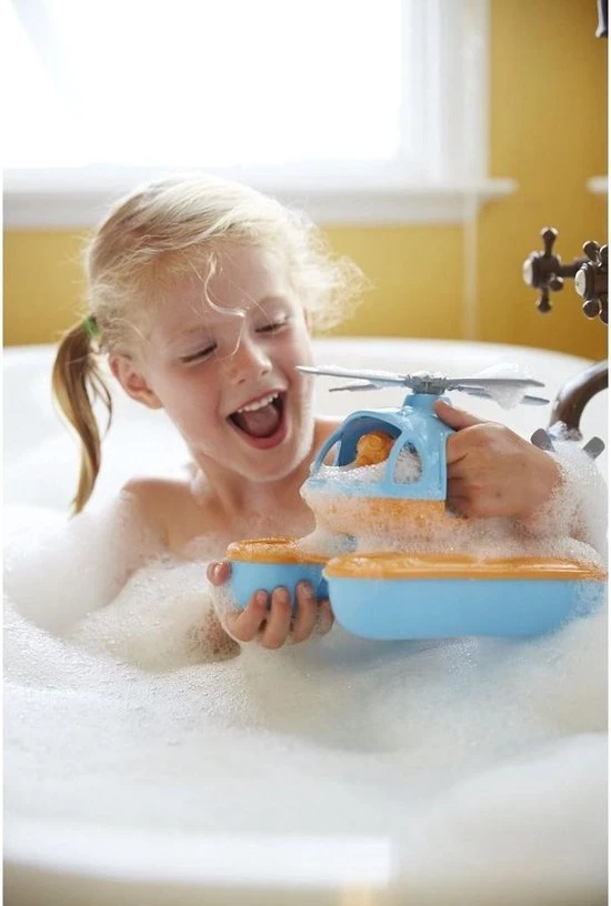 Green Toys Inc Green Toys Zee Helikopter Oranje/Blauw 6 Green Toys Inc Green Toys Zee Helikopter Oranje/Blauw - Afbeelding 4