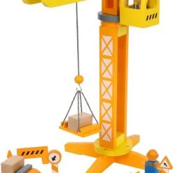 Small Foot Company Small Foot - Crane With Construction Site Accessories