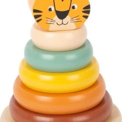 Small Foot Company Small Foot - Tiger Stacking Tower "Safari" - Stapeltoren Diertjes
